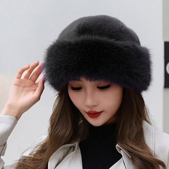 Luxe Vegan Fur Fall Winter Hat